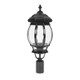 Vienna Large Post Top Light - Black Finish / B22 Vienna Large Post Top Light - Black Finish / B22